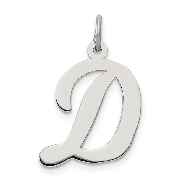 Solid 925 Sterling Silver Initial Letter E Pendant Alphabet Charm 13mm Solid 925 Sterling Silver Initial Letter E Pendant Alphabet Charm 13mm